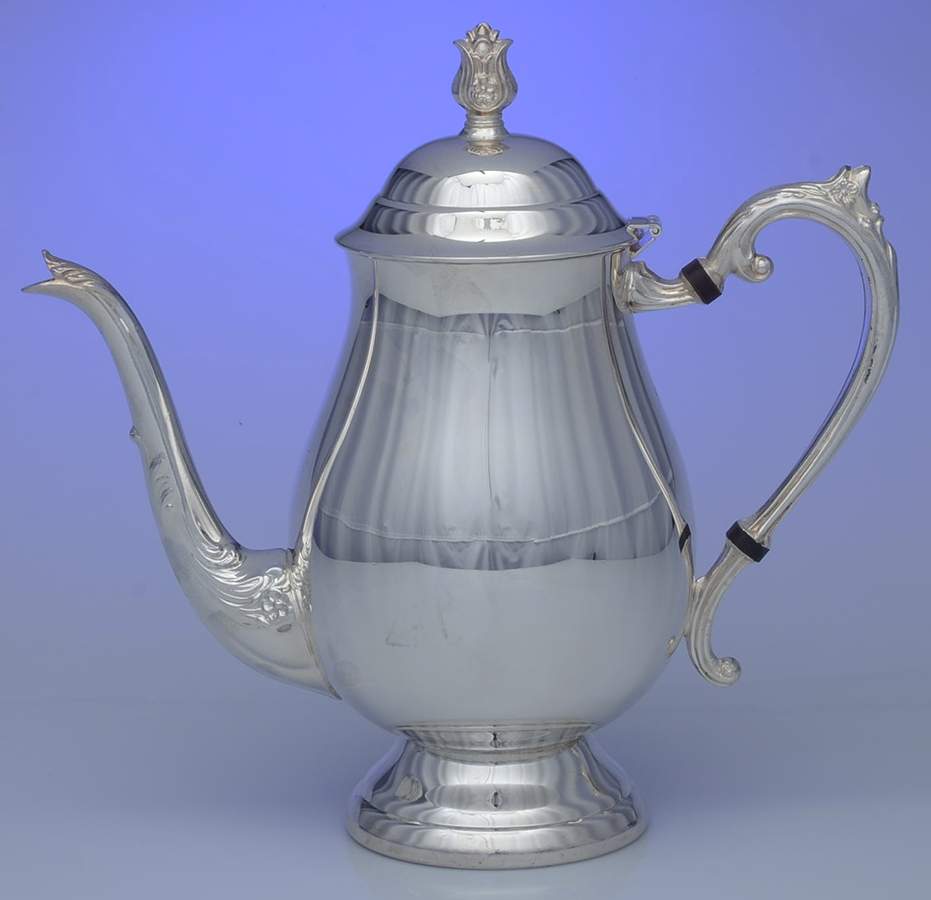 4354 (Silverplate, Hollowware) Silverplate Coffee Pot by F B Rogers-1