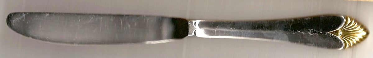 Pulsar (Stainless, Gold Accent) Modern Hollow Knife by Fortunoff-1