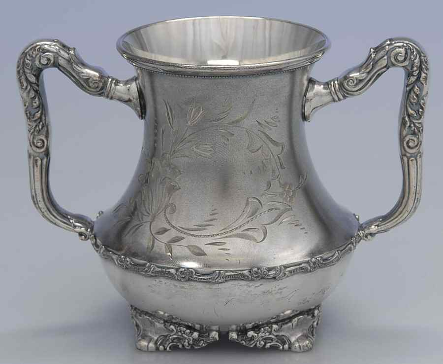 1205 (Silverplate, Hollowware) Silverplate Open Sugar Bowl by F B Rogers-1