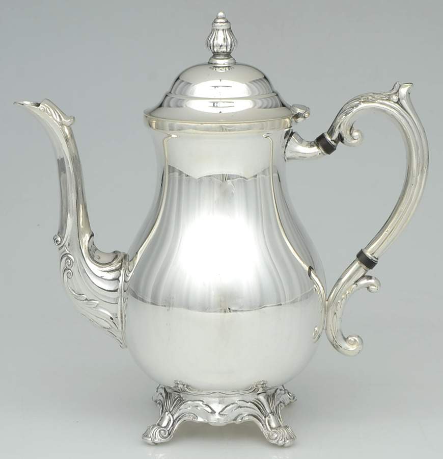 2352 (Silverplate, Hollowware) Silverplate Coffee Pot by F B Rogers-1