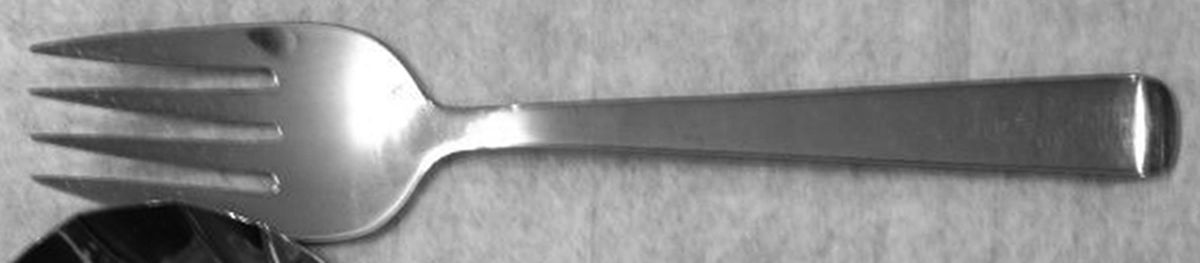 FTU37 (Stainless) Solid Serving Fork by Fortunoff-1