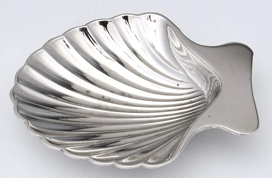 1728 (Silverplate, Hollowware) Shell Nut Dish by F B Rogers-1