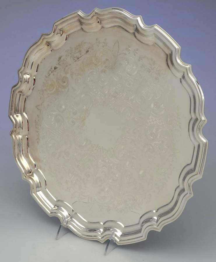 Crafton (Silverplate, Hollowware) 14" Round Tray by Frank Hawker Ltd-1