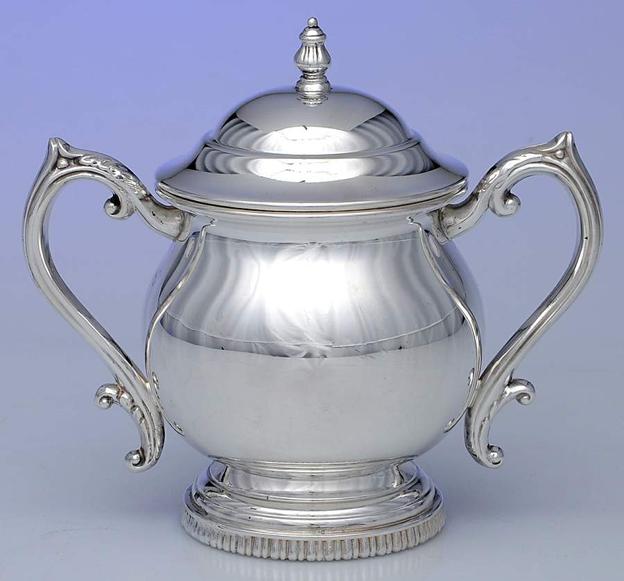 2351 (Silverplate, Hollowware) Sugar Bowl & Lid by F B Rogers-1