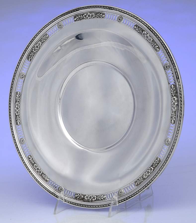 R54-1 (Sterling, Hollowware) 12" Sandwich Plate by Frank Smith-1