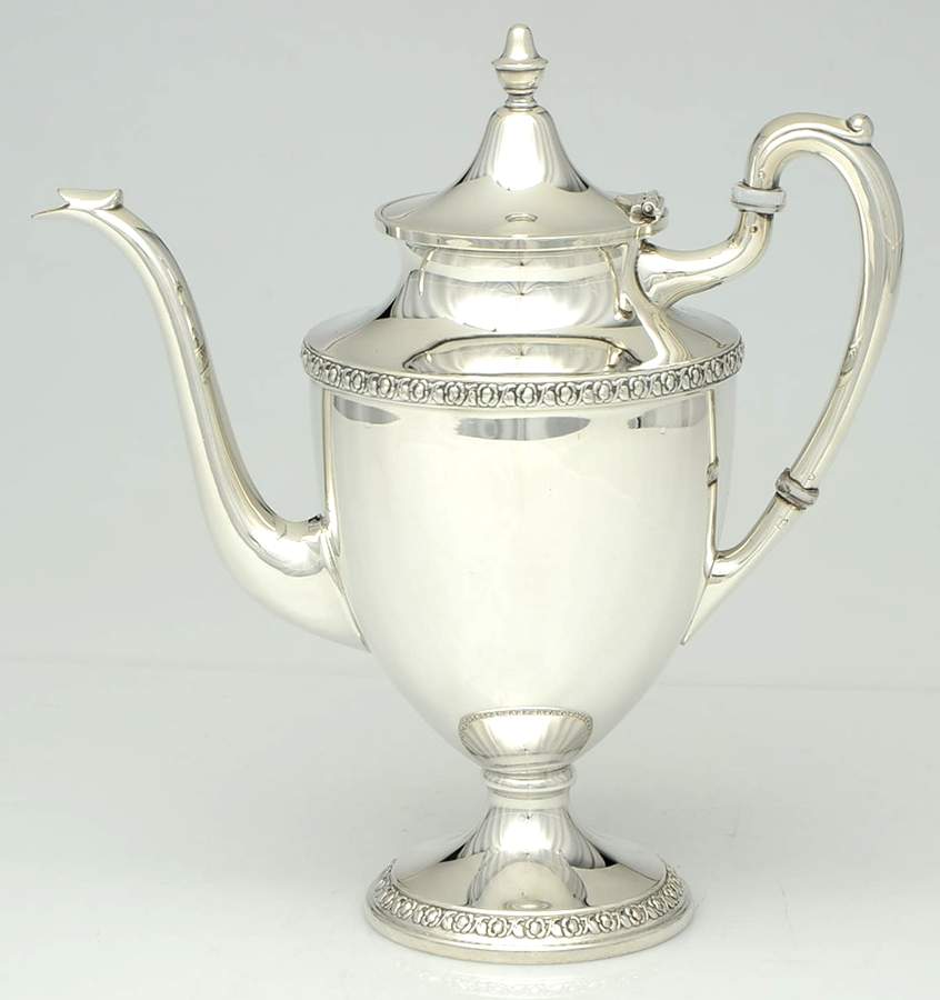 402 (Sterling, Hollowware) Coffee Pot by F B Rogers-1