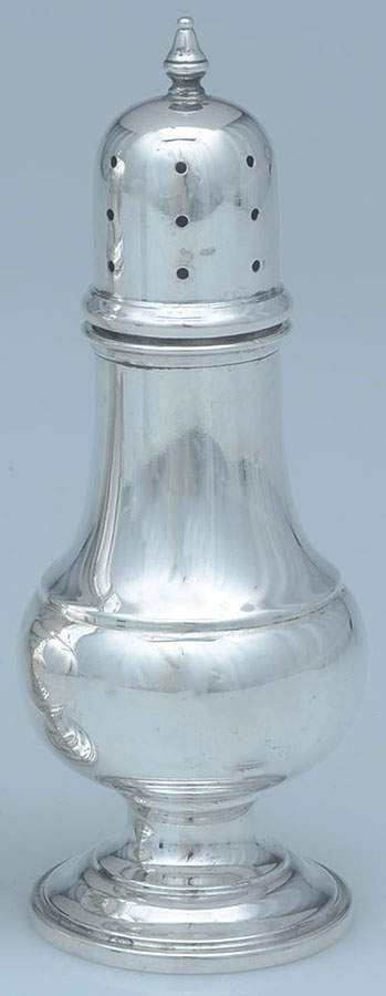 119 (Sterling, Hollowware) Pepper Shaker by F B Rogers-1