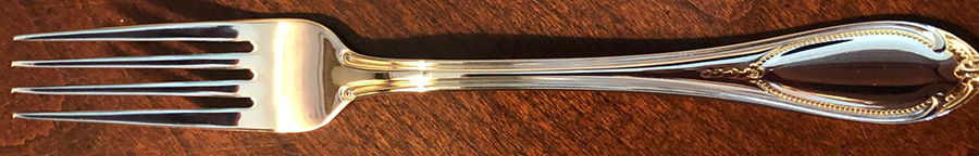 Glamour (Stainless, Gold Accent) Fork by Fortunoff-1