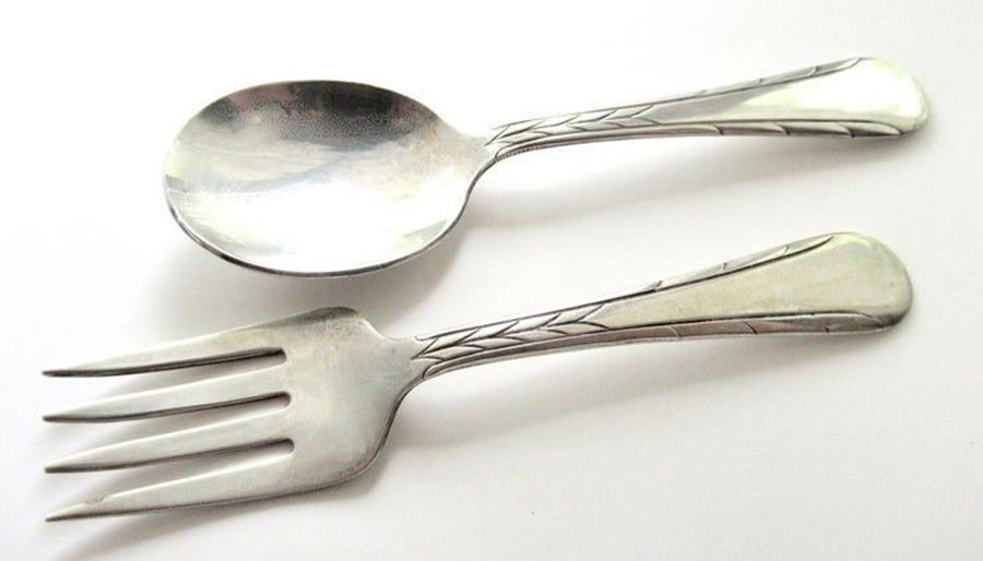 FUV1 (Sterling) 2 Pc Baby Set (BF, BS) by Fulton Silver-1