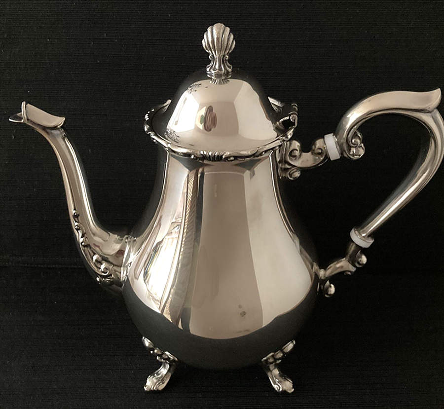 Georgetown Plain (Silverplate, Hollowware) Teapot by F B Rogers-1