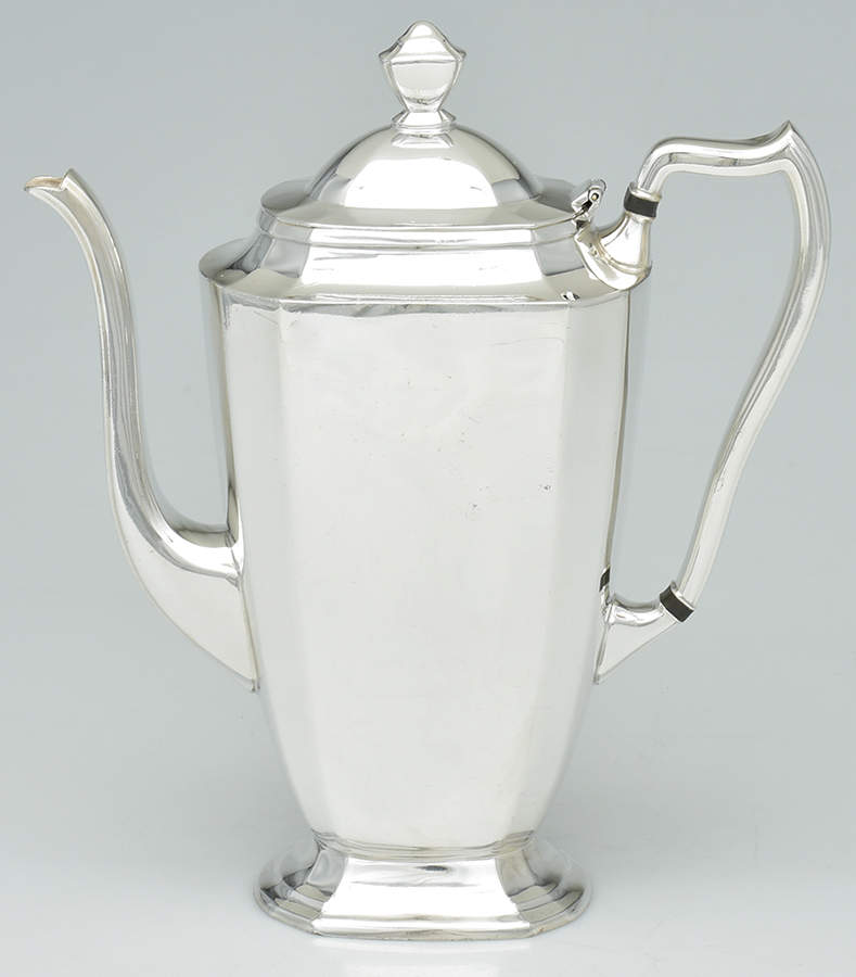 2301 (Silverplate, Hollowware) Silverplate Coffee Pot by F B Rogers-1