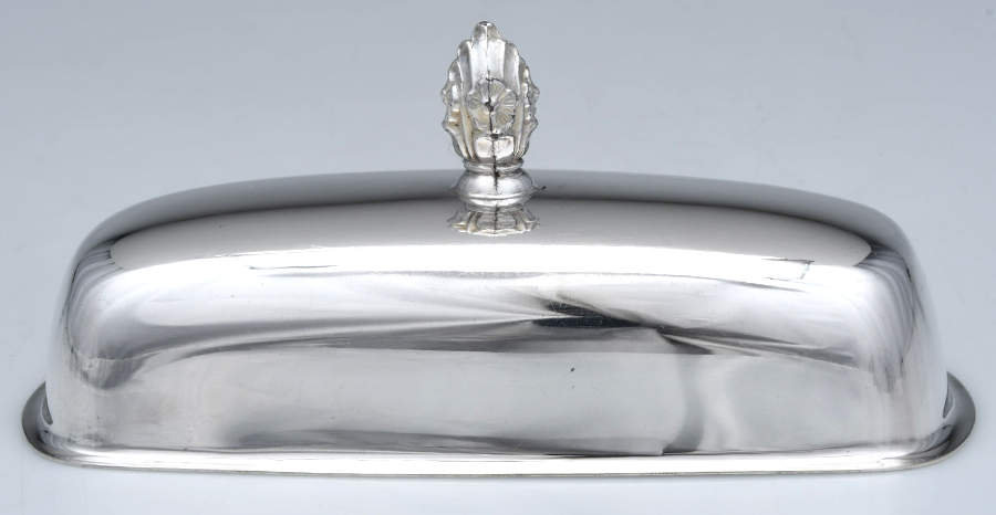 1997 (Silverplate, Hollowware) Lid for 1/4 Pound Butter by F B Rogers-1