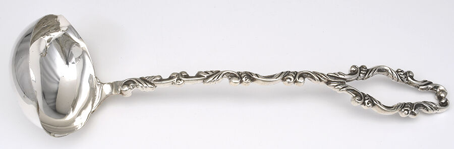 FS61 (Sterling, Hollowware) Punch Ladle Solid Piece by Fabian Silver (House of Glenn)-1