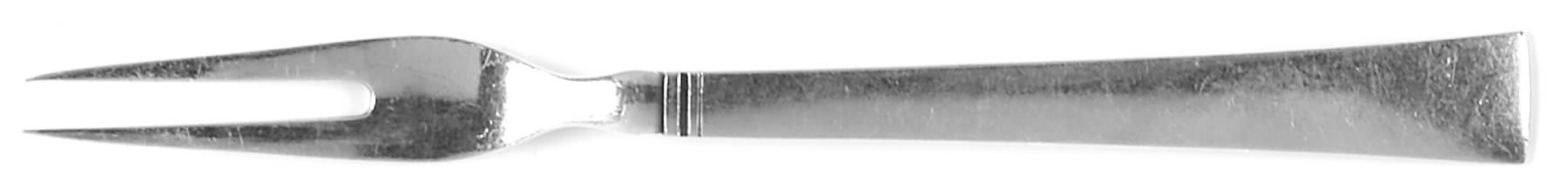 Acadia-Blok (Sterling, 1931) 2-Tine Cold Cut Serving Fork by Georg Jensen (Denmark)-1