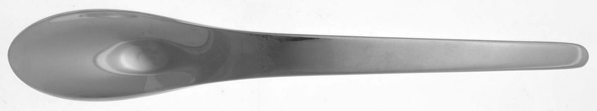 Arne Jacobsen (Stainless, Glossy) Place/Oval Soup Spoon by Georg Jensen (Denmark)-1