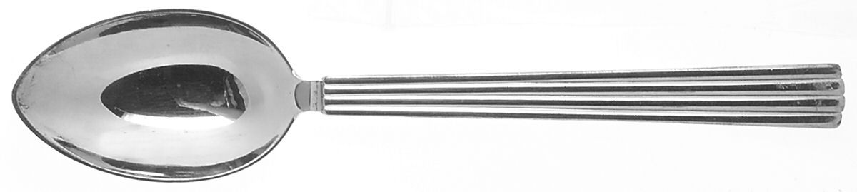 Bernadotte (Silverplate) Dessert/Oval Soup Spoon by Georg Jensen (Denmark)-1