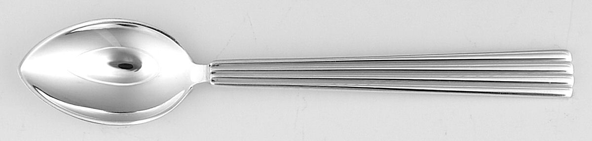 Bernadotte (Silverplate) Mocha Spoon by Georg Jensen (Denmark)-1