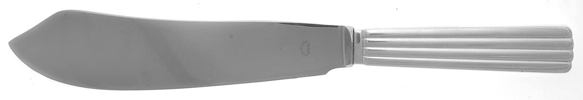 Bernadotte (Silverplate) Cake Knife with Stainless Blade by Georg Jensen (Denmark)-1