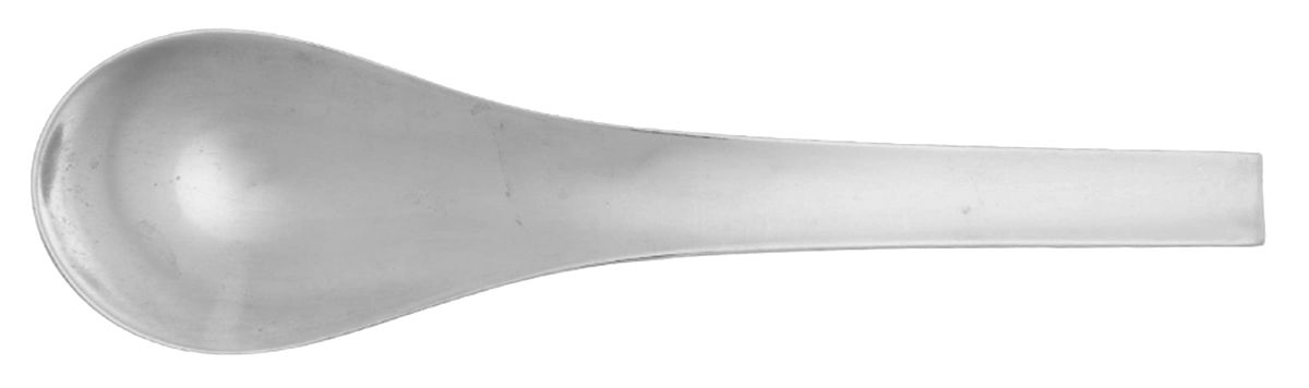Blue Shark (Stainless) Place/Oval Soup Spoon by Georg Jensen (Denmark)-1