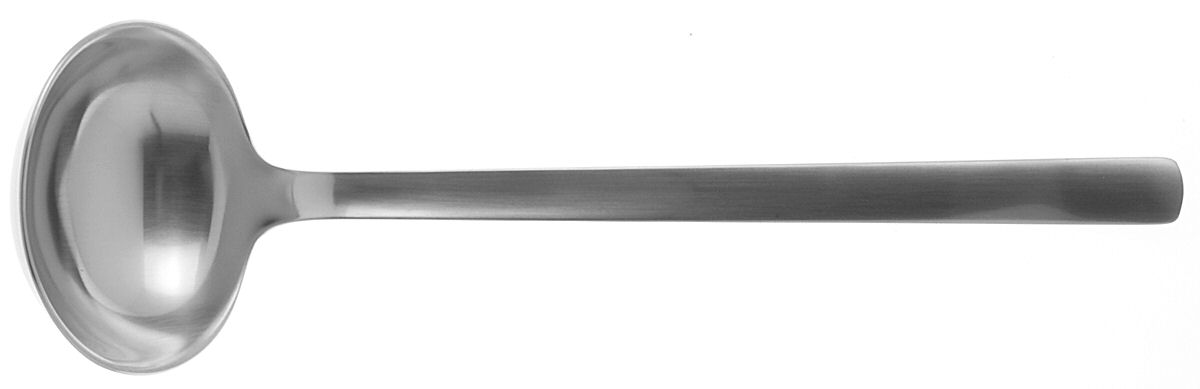 Bo Bonfils (Stainless) Solid Gravy Ladle by Georg Jensen (Denmark)-1