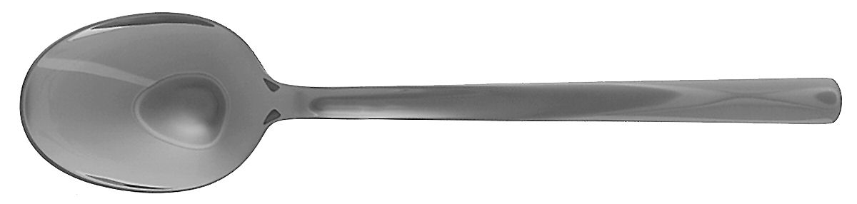 Bo Bonfils (Stainless) Solid Serving Spoon by Georg Jensen (Denmark)-1