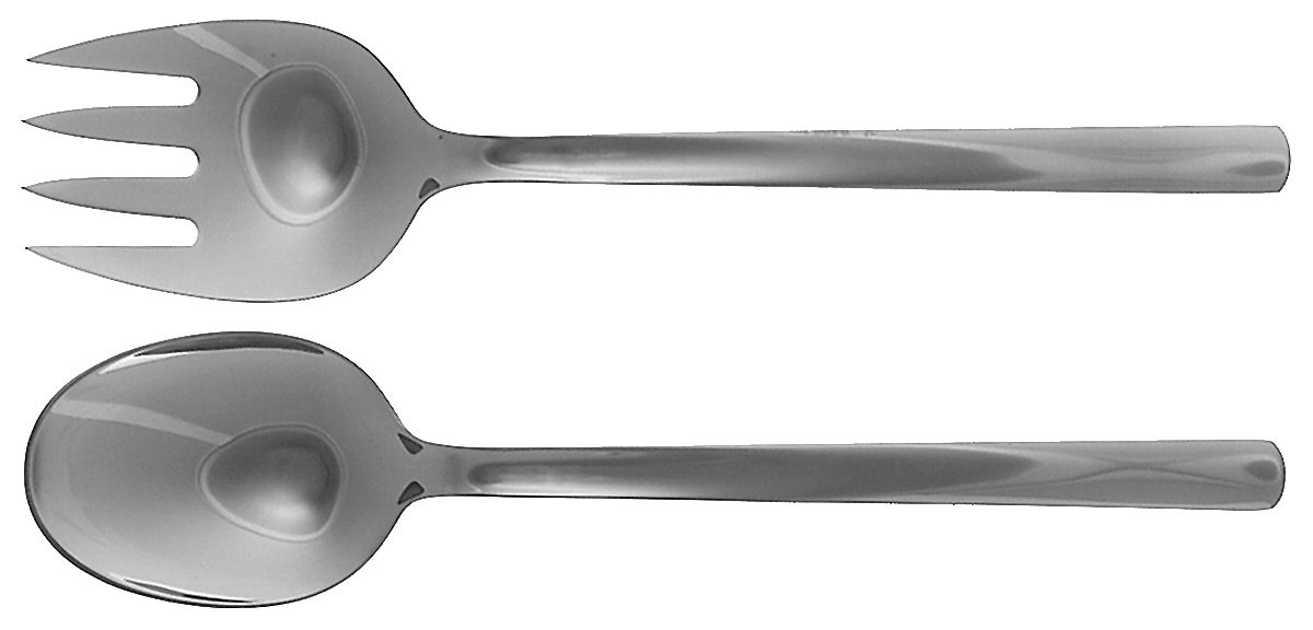 Bo Bonfils (Stainless) Solid Serving Set by Georg Jensen (Denmark)-1
