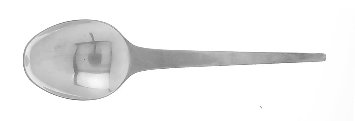 Caravelle (Sterling, 1957) Medium Solid Serving Spoon by Georg Jensen (Denmark)-1