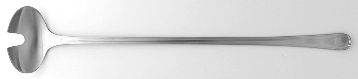 Copenhagen Line (Stainless) Solid Salad Serving Fork by Georg Jensen (Denmark)-1