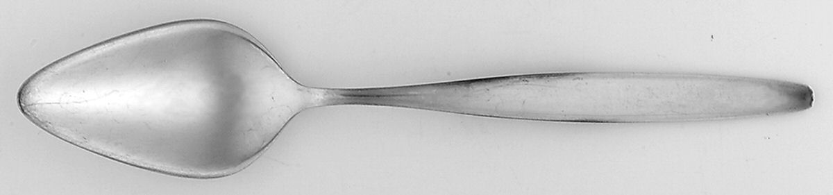 Cypress (Sterling, 1954) Fruit/Orange Spoon by Georg Jensen (Denmark)-1