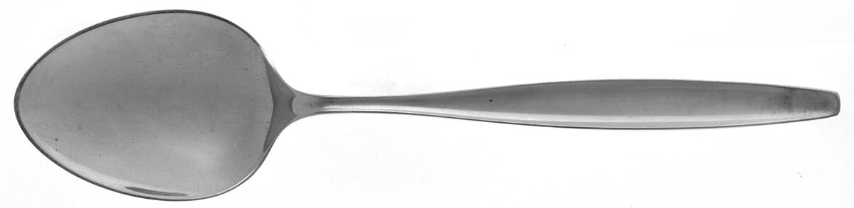 Cypress (Sterling, 1954) Dessert/Oval Soup Spoon by Georg Jensen (Denmark)-1