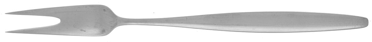 Cypress (Sterling, 1954) Small 2-Tine Cold Meat Serving Fork by Georg Jensen (Denmark)-1