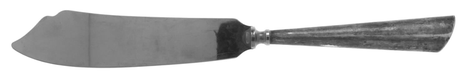 GEJ1 (STERLING) Flat Handle Master Butter Knife by Georg Jensen (Denmark)-1