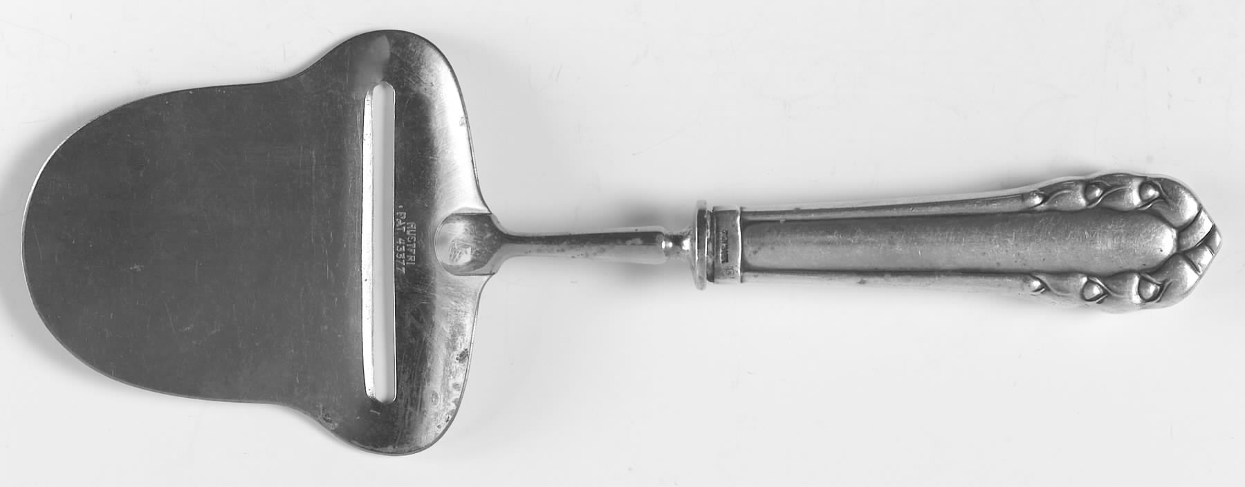 Lily of The Valley-Rose (Sterling) Cheese Plane with Stainless Plane by Georg Jensen (Denmark)-1