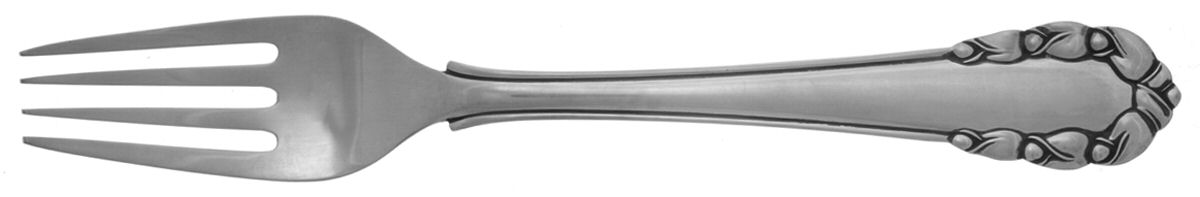 Lily of The Valley-Rose (Sterling) Fork by Georg Jensen (Denmark)-1