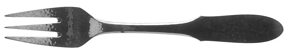 Mermaid (Silverplate) Individual Solid Fish Fork by Georg Jensen (Denmark)-1