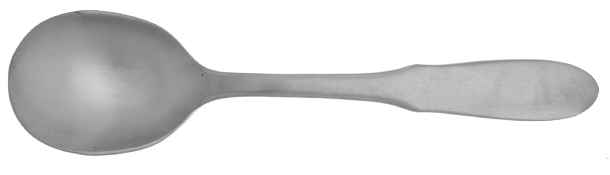 Mitra (Stainless) Round Bowl Soup Spoon (Cream Soup) HC by Georg Jensen (Denmark)-1