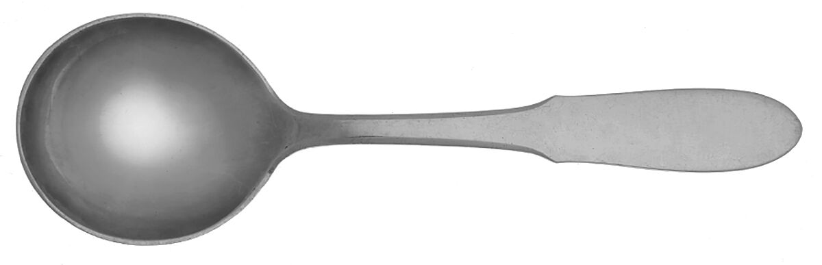 Mitra (Stainless) Round Bowl Soup Spoon (Cream Soup) by Georg Jensen (Denmark)-1