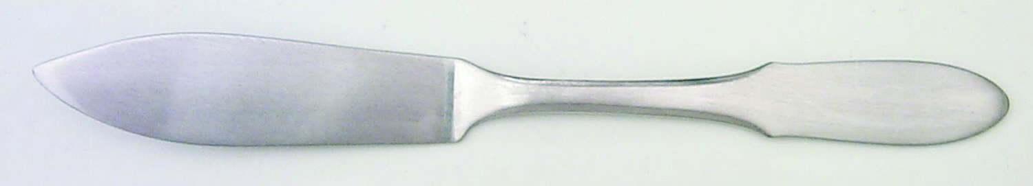 Mitra (Stainless) Individual Solid Fish Knife by Georg Jensen (Denmark)-1
