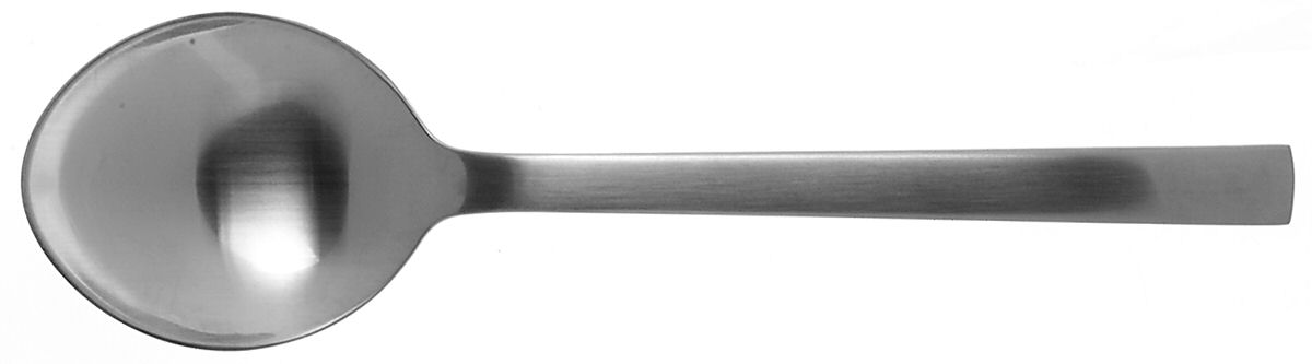 New York (Stainless) Solid Serving Spoon by Georg Jensen (Denmark)-1