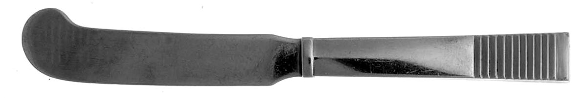 Parallel (Sterling, 1931) Hollow Handle Paddle Butter Spreader (Solid) by Georg Jensen (Denmark)-1