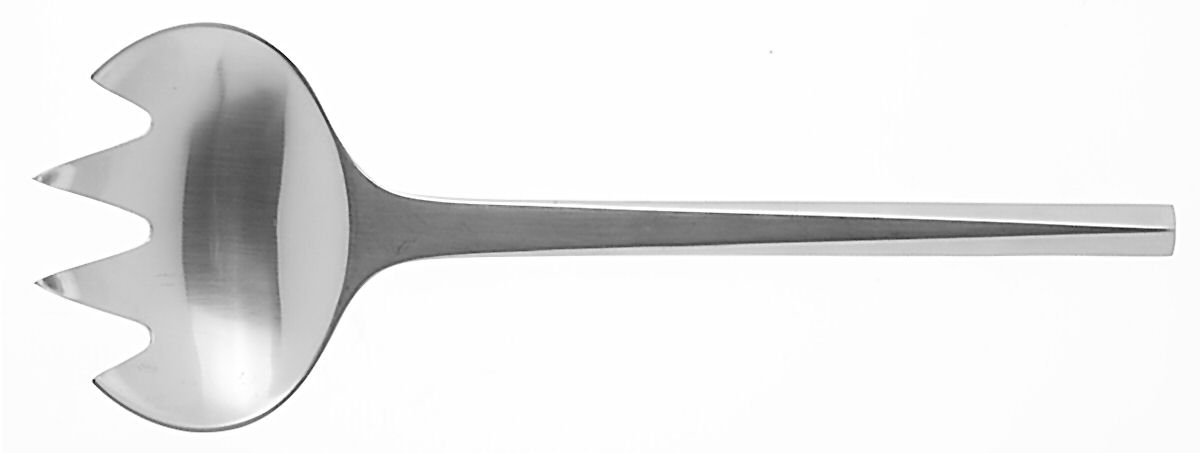 Prism (Stainless) Solid Serving Fork by Georg Jensen (Denmark)-1