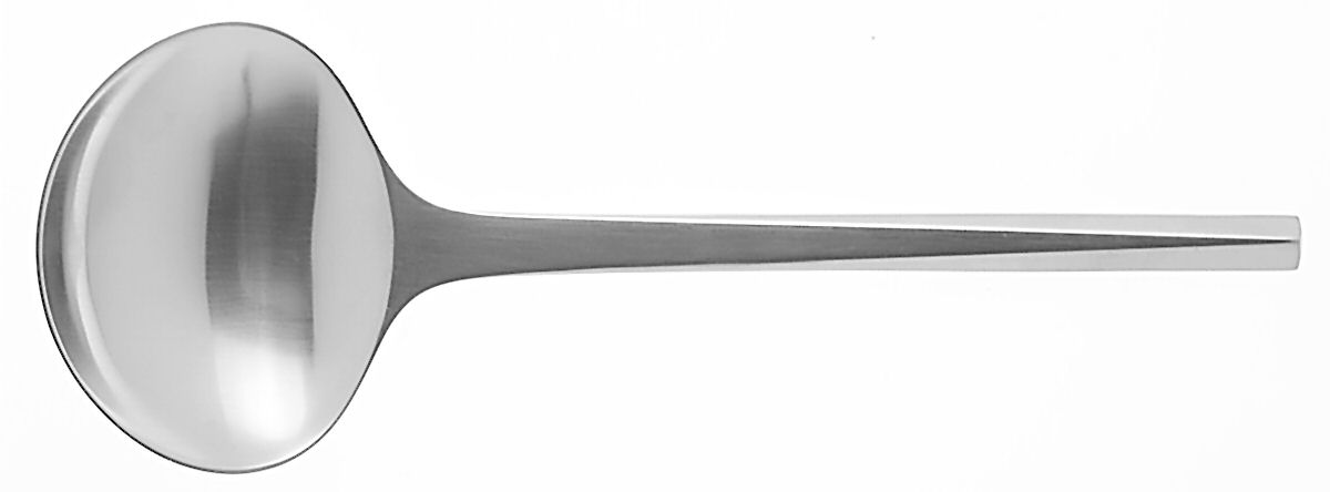 Prism (Stainless) Solid Serving Spoon by Georg Jensen (Denmark)-1