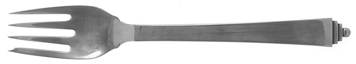 Pyramid (Sterling, 1927) Individual Salad Fork by Georg Jensen (Denmark)-1