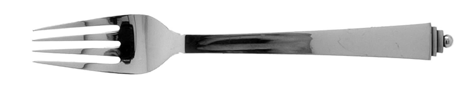 Pyramid (Silverplate) Fork by Georg Jensen (Denmark)-1