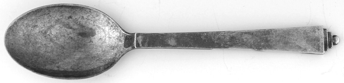 Pyramid (Silverplate) Place/Oval Soup Spoon by Georg Jensen (Denmark)-1