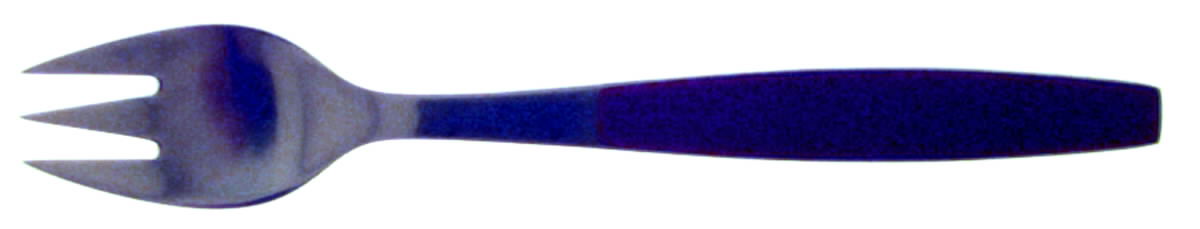 Strata-Brown (Stainless) Individual Salad Fork by Georg Jensen (Denmark)-1