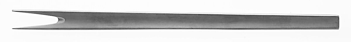 Tanaquil (Stainless) Small 2-Tine Cold Meat Serving Fork by Georg Jensen (Denmark)-1