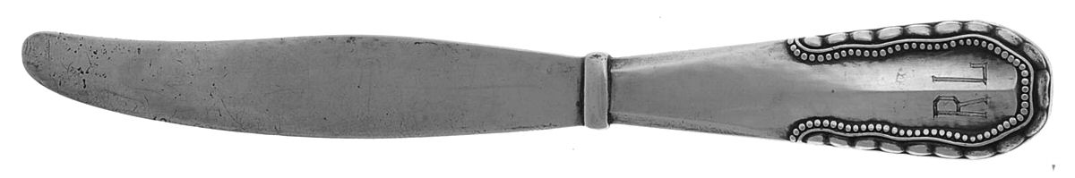 Viking (Sterling, 1927) Hollow Handle Youth/Tea Knife with Sterling Blade by Georg Jensen (Denmark)-1