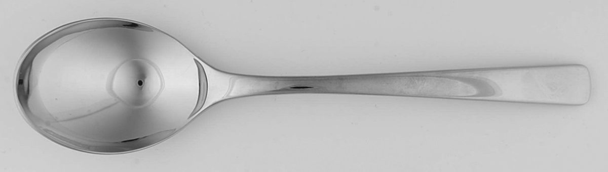 Steel Line (Stainless) Solid Serving Spoon by Gense-1