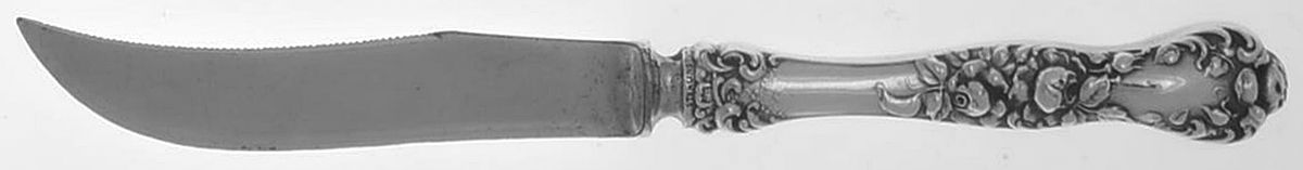 American Beauty (Sterling, 1896) Individual Fruit Knife with Silverplate Blade by George W Shiebler-1